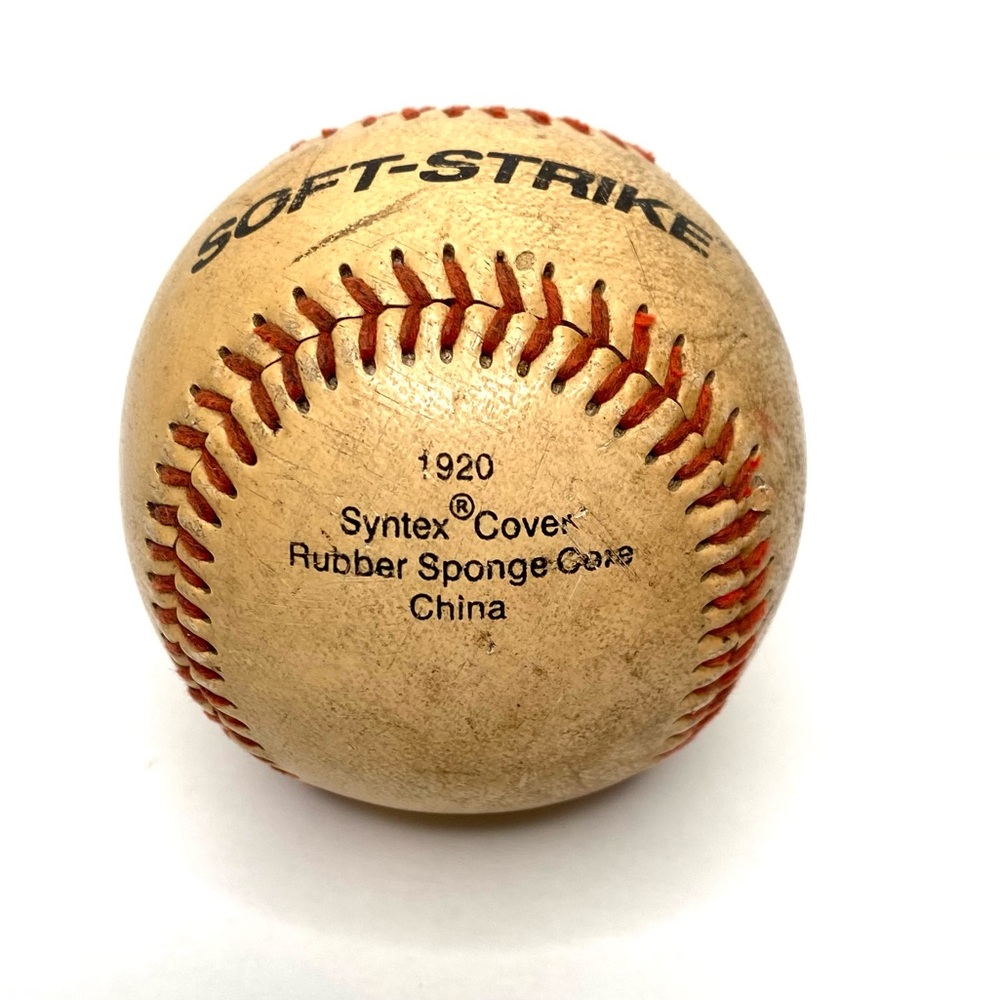 FRANKLIN SOFT STRIKE  Vintage Baseball 1920 Syntex Cover Rubber Sponge Core - Picture 2 of 4